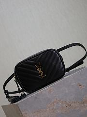 YSL Lou Belt Bag in Quilted Leather Black - 15.5x10.5x5.5cm - 2