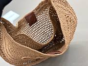 Chloe Summer Banana Hobo Bag in Raffia Beige - 36x21.5x2cm - 5
