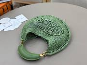 Chloe Summer Banana Hobo Bag in Raffia Green - 36x21.5x2cm - 5