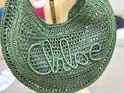 Chloe Summer Banana Hobo Bag in Raffia Green - 36x21.5x2cm - 3