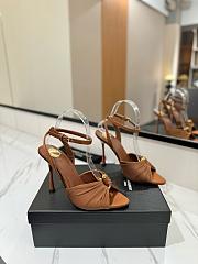 YSL Lola Sandals Brown 110mm  - 6
