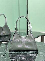 Prada Medium Leather Tote Bag Gray 1BG563 - 32x21x15cm - 2