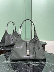 Prada Large Leather Tote bag Gray 1BG570 - 39x24.5x14cm - 1