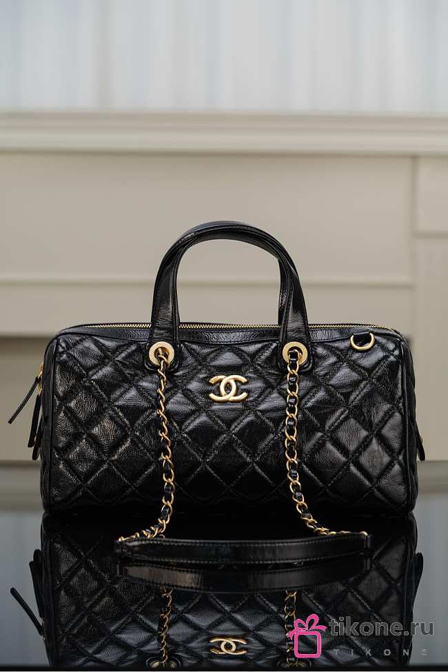 Chanel Bowling Bag Black - 31x17x13cm - 1