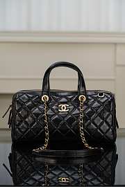Chanel Bowling Bag Black - 31x17x13cm - 6