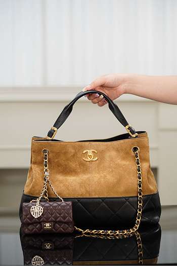 Chanel 25 Tote Suede - 36x24x12cm