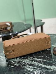 Prada Medium Leather Top Handle Bag 1BB126 Brown - 28x13x8cm - 4