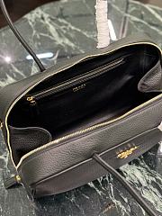 Prada Large Leather Top Handle Bag 1BB128 Black - 34×23×10cm - 6