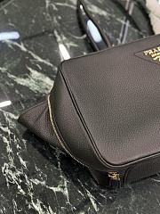 Prada Large Leather Top Handle Bag 1BB128 Black - 34×23×10cm - 4