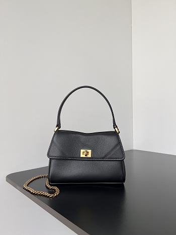 Balenciaga Rodeo Bag With Chain Nano in Black Gold Hardware - 16x9.9x4.5cm