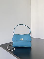 Balenciaga Rodeo Bag With Chain Nano in Blue - 16x9.9x4.5cm - 5