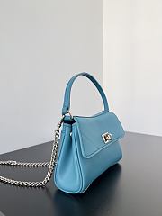 Balenciaga Rodeo Bag With Chain Nano in Blue - 16x9.9x4.5cm - 4