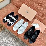 Miumiu Gymnasium Flip-Flops Black - 2