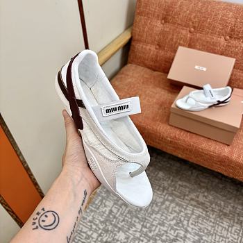 Miumiu Gymnasium Flip-Flops White