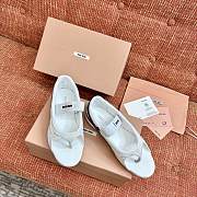 Miumiu Gymnasium Flip-Flops White - 4