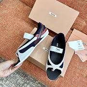 Miumiu Gymnasium Flip-Flops Navy Blue - 5