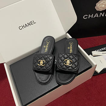Chanel Classic Slipper Black 