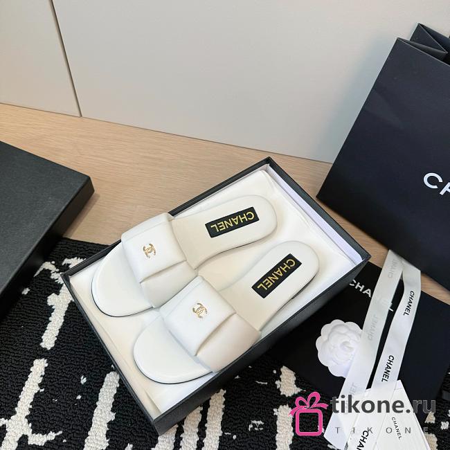 Chanel Slipper White - 1