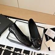 Chanel Quilted Leather CC Logo Black Ballerinas Black  - 1