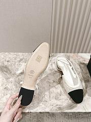 Chanel Slingbacks Embroidery Grosgrain Ivory 2cm - 5