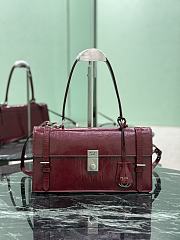 Prada Medium Leather Handbag 1BN026 Red - 32x16.5x10cm - 1