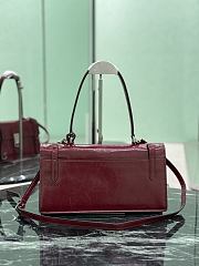 Prada Medium Leather Handbag 1BN026 Red - 32x16.5x10cm - 6