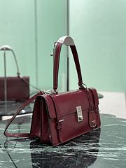 Prada Medium Leather Handbag 1BN026 Red - 32x16.5x10cm - 5