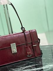 Prada Medium Leather Handbag 1BN026 Red - 32x16.5x10cm - 3