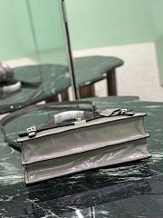 Prada Medium Leather Handbag 1BN026 Gray - 32x16.5x10cm - 4