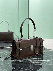 Prada Medium Leather Handbag 1BN026 Brown - 32x16.5x10cm - 6