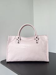 Balenciaga Le City Bag Medium in Light Pink Arena Lambskin - 38x24x13cm - 3