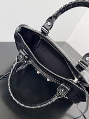 Balenciaga Le City Bag Mini in Black Arena Lambskin - 23.8x16x6.3cm - 6