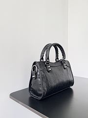 Balenciaga Le City Bag Mini in Black Arena Lambskin - 23.8x16x6.3cm - 4