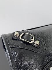 Balenciaga Le City Bag Mini in Black Arena Lambskin - 23.8x16x6.3cm - 3