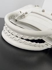 Balenciaga Le City Bag Mini in White Arena Lambskin - 23.8x16x6.3cm - 6