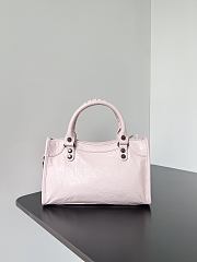 Balenciaga Le City Bag Mini in Light Pink Arena Lambskin - 23.8x16x6.3cm - 5