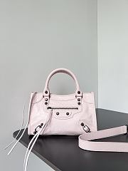 Balenciaga Le City Bag Mini in Light Pink Arena Lambskin - 23.8x16x6.3cm - 4