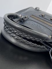 Balenciaga Le City Bag Mini in Gray Arena Lambskin - 23.8x16x6.3cm - 4