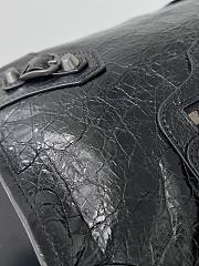 Balenciaga Le City Bag Small in Black Arena Lambskin - 29.9x19.1x9.9cm - 5