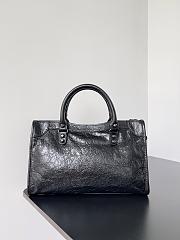 Balenciaga Le City Bag Small in Black Arena Lambskin - 29.9x19.1x9.9cm - 6