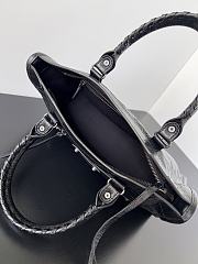 Balenciaga Le City Bag Small in Black Arena Lambskin - 29.9x19.1x9.9cm - 2