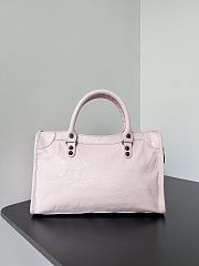 Balenciaga Le City Bag Small in Light Pink Arena Lambskin - 29.9x19.1x9.9cm - 6