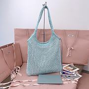 Miumiu Ivy Sequin Mesh Bag 5BG231 Anise - 40x35cm  - 5