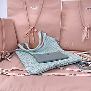 Miumiu Ivy Sequin Mesh Bag 5BG231 Anise - 40x35cm  - 2