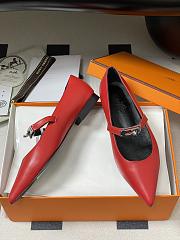 Hermes Kelly Ballet Flat Red - 3