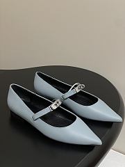 Hermes Kelly Ballet Flat Blue - 1