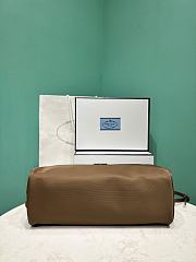 Prada Swing Re-nylon And Leather Shoulder Bag 1BC249 Brown - 28x11.5x10cm - 6