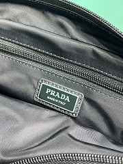 Prada Re-nylon And Saffiano Leather Travel Pouch 2NA030 Black - 26x11x14cm - 4