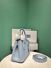 Prada Small Prada Double Saffiano Leather Bag 1BG443 Blue - 25x12.5x18.5cm - 2