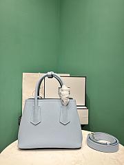 Prada Small Prada Double Saffiano Leather Bag 1BG443 Blue - 25x12.5x18.5cm - 4